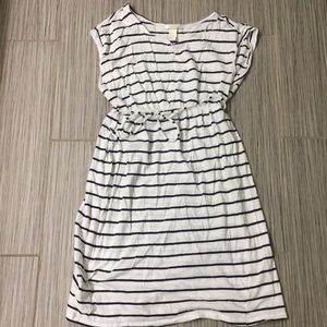 Striped maternity dress